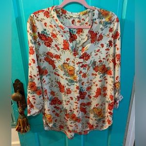 Pleione Flower Boho Blouse